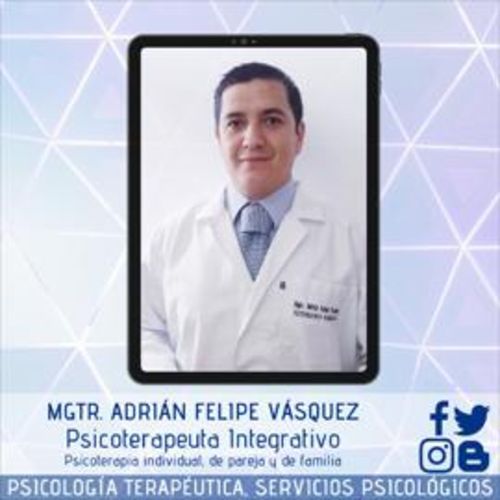Adrián Felipe Vásquez Escandón, Psicólogo en Loja | Agenda una cita online