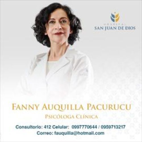 Fanny Del Pilar Auquilla Pacurucu, Psicólogo en Cuenca | Agenda una cita online