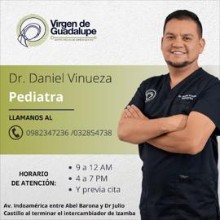 Galo Daniel Vinueza Lopez, Pediatra en Ambato | Agenda una cita online